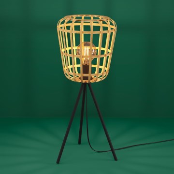 Eglo - Asztali lámpa 1xE27/40W/230V bambusz