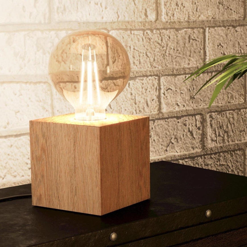 Eglo - Asztali lámpa 1xE27/40W/230V bézs