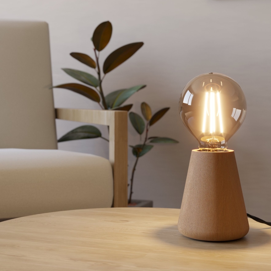 Eglo - Asztali lámpa 1xE27/40W/230V bézs