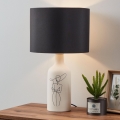 Eglo - Asztali lámpa 1xE27/40W/230V fekete/fehér