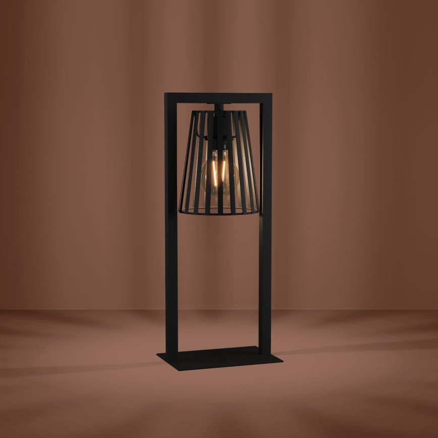 Eglo - Asztali lámpa 1xE27/40W/230V fekete