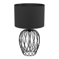 Eglo - Asztali lámpa 1xE27/40W/230V fekete