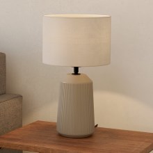 Eglo - Asztali lámpa 1xE27/40W/230V krémes