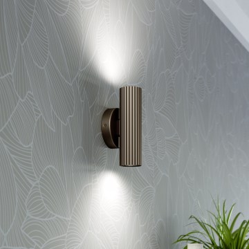 Eglo - barna fali lámpa 2xGU10/5W/230V