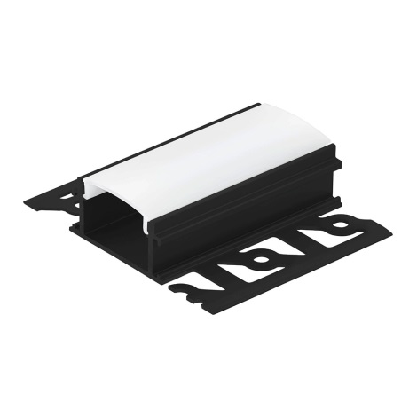 Eglo - Beépített profil LED szalagokhoz 62x14x1000 mm fekete