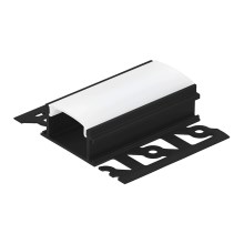 Eglo - Beépített profil LED szalagokhoz 62x14x2000 mm fekete