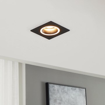 Eglo - Beépíthető lámpa 1xGU10/35W/230V antracit