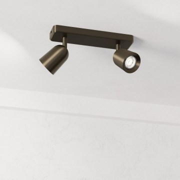 Eglo - Bronzszínű spotlámpa 2xGU10/10W/230V