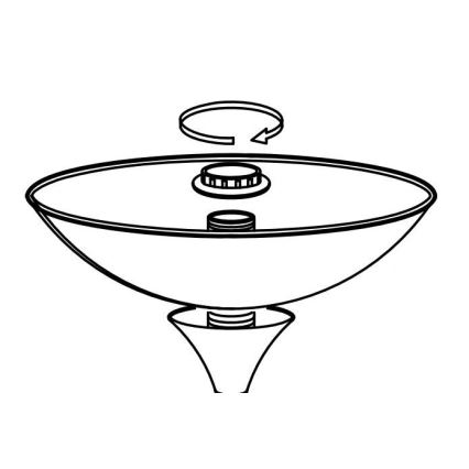 Eglo - Csere lámpabúra lámpákhoz UP 2 27,5x8 cm fehér