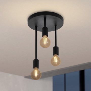 Eglo - Csillár rúdon 3xE27/60W/230V