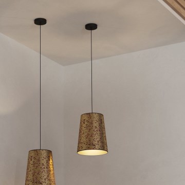 Eglo - Csillár zsinóron 1xE27/25W/230V arany/rózsaszín