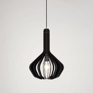 Eglo - Csillár zsinóron 1xE27/40W/230V á. 38 cm fekete