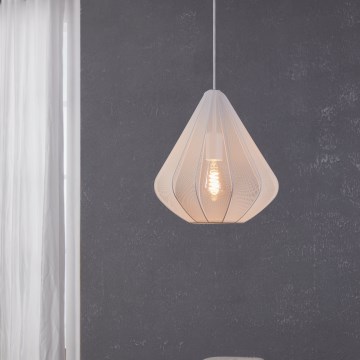 Eglo - Csillár zsinóron 1xE27/40W/230V átm. 33,5 cm fehér