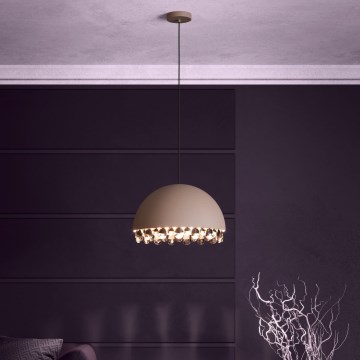 Eglo - Csillár zsinóron 1xE27/40W/230V barna