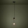 Eglo - Csillár zsinóron 1xE27/40W/230V fekete/arany