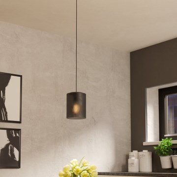 Eglo - Csillár zsinóron 1xE27/40W/230V szürke