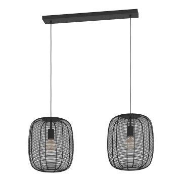 Eglo - Csillár zsinóron 2xE27/40W/230V