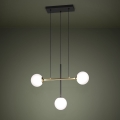 Eglo - Csillár zsinóron 3xE14/40W/230V arany/fekete