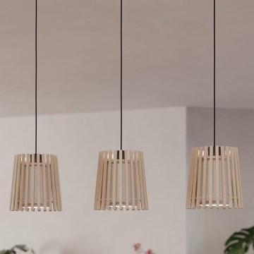 Eglo - Csillár zsinóron 3xE27/25W/230V