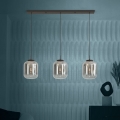 Eglo - Csillár zsinóron 3xE27/40W/230V füstös