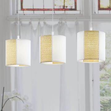 Eglo - Csillár zsinóron 3xE27/40W/230V