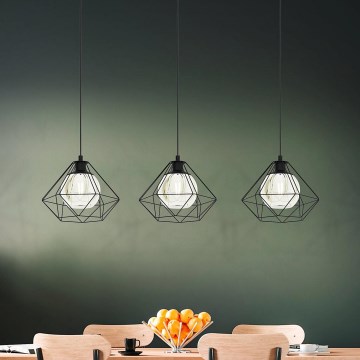 Eglo - Csillár zsinóron 3xE27/40W/230V