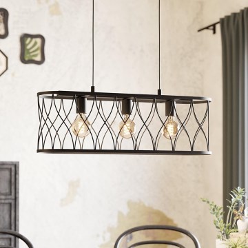 Eglo - Csillár zsinóron 3xE27/40W/230V