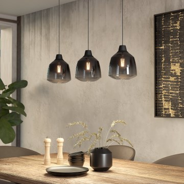 Eglo - Csillár zsinóron 3xE27/40W/230V