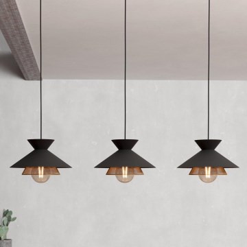 Eglo - Csillár zsinóron 3xE27/40W/230V