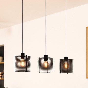 Eglo - Csillár zsinóron 3xE27/40W/230V