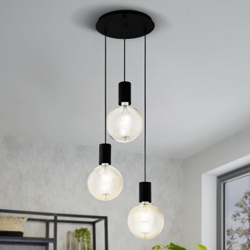Eglo - Csillár zsinóron 3xE27/40W/230V