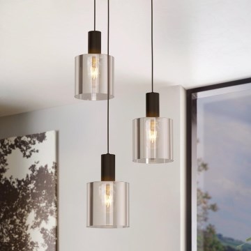 Eglo - Csillár zsinóron 3xE27/40W/230V