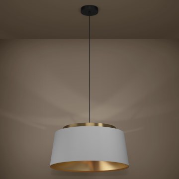 Eglo - Csillár zsinóron 3xE27/40W/230V szürke/arany