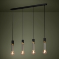 Eglo - Csillár zsinóron 4xE27/40W/230V fekete/arany