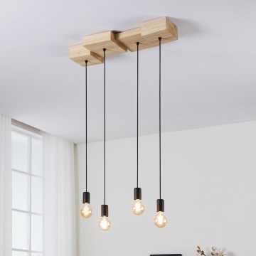 Eglo - Csillár zsinóron 4xE27/40W/230V