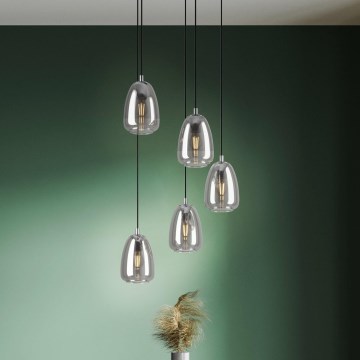 Eglo - Csillár zsinóron 5xE27/40W/230V