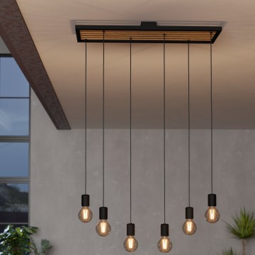 Eglo - Csillár zsinóron 6xE27/40W/230V