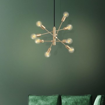 Eglo - Csillár zsinóron 8xE27/40W/230V