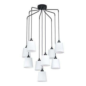 Eglo - Csillár zsinóron 9xE27/40W/230V fehér