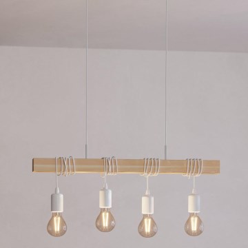 Eglo - Csillár zsinóron TOWNSHEND 4xE27/60W/230V