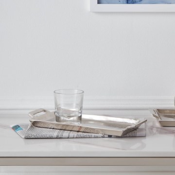 Eglo - Dekoratív tálca 12,5x28,5 cm króm