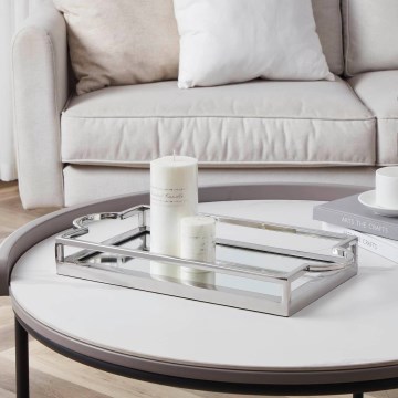 Eglo - Dekoratív tálca 23x45 cm fényezett króm