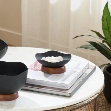 Eglo - Dekoratív tálca átm. 14,5 cm fekete