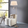 Eglo/Edi Light - LED állólámpa SANTANDER 1xE27/11W/230V + LED/2,3W matt króm