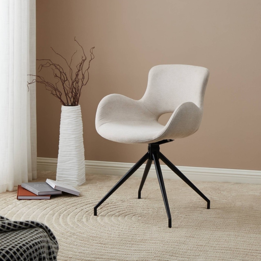 Eglo - Étkezőszék 82x58 cm krémes/fekete