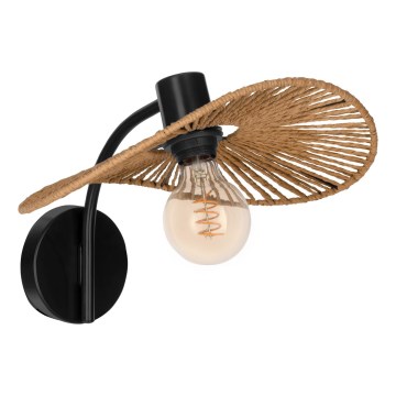 Eglo - Fali lámpa 1xE27/42W/230V barna/fekete