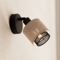 Eglo - Fali spotlámpa 1xE14/40W/230V fekete/bézs