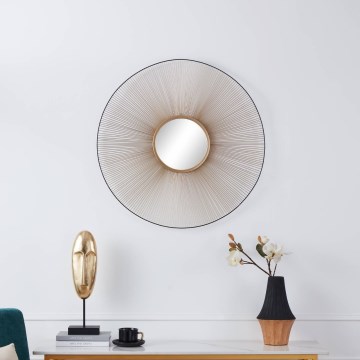 Eglo - Fali tükör átmérője 76 cm arany/fekete