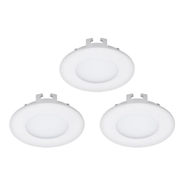 Eglo - FUEVA 1 3 darabos LED beépíthető mennyezeti lámpa 1xLED/2,7W/230V Ø 8,5 cm