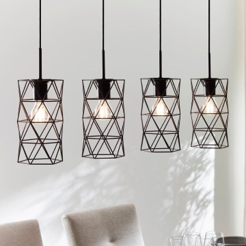 Eglo - Függeszték 4xE27/60W/230V